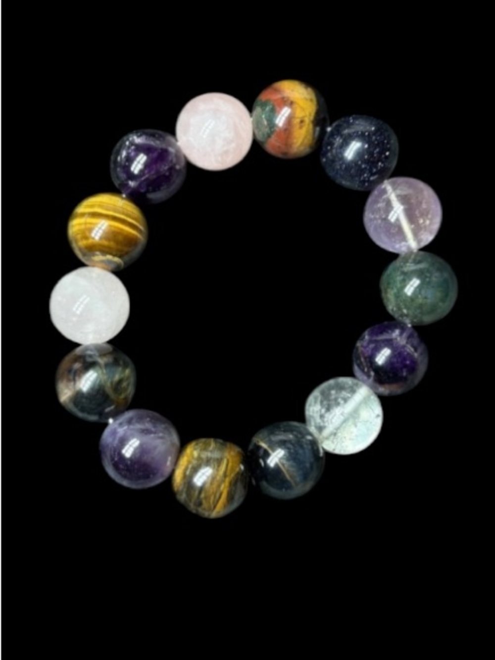 Multicolor Gemstone Harmony Beaded Bracelet